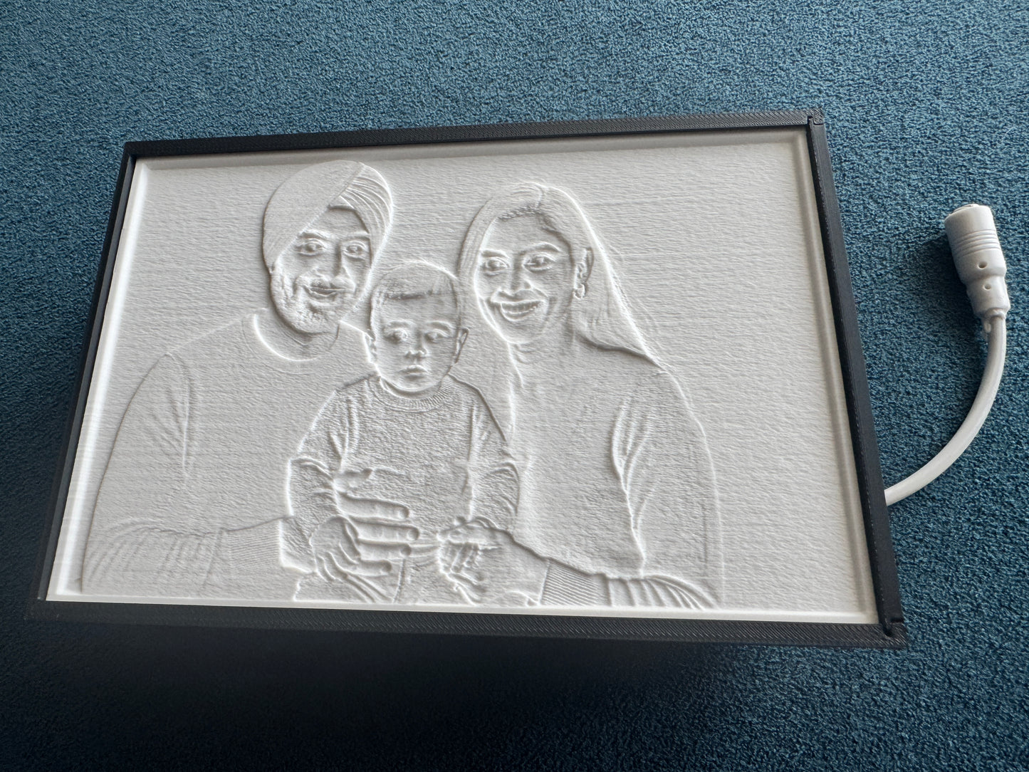 Custom 3D Lithophane Lamp β Personalized Photo Gift - Your Photo in Light
