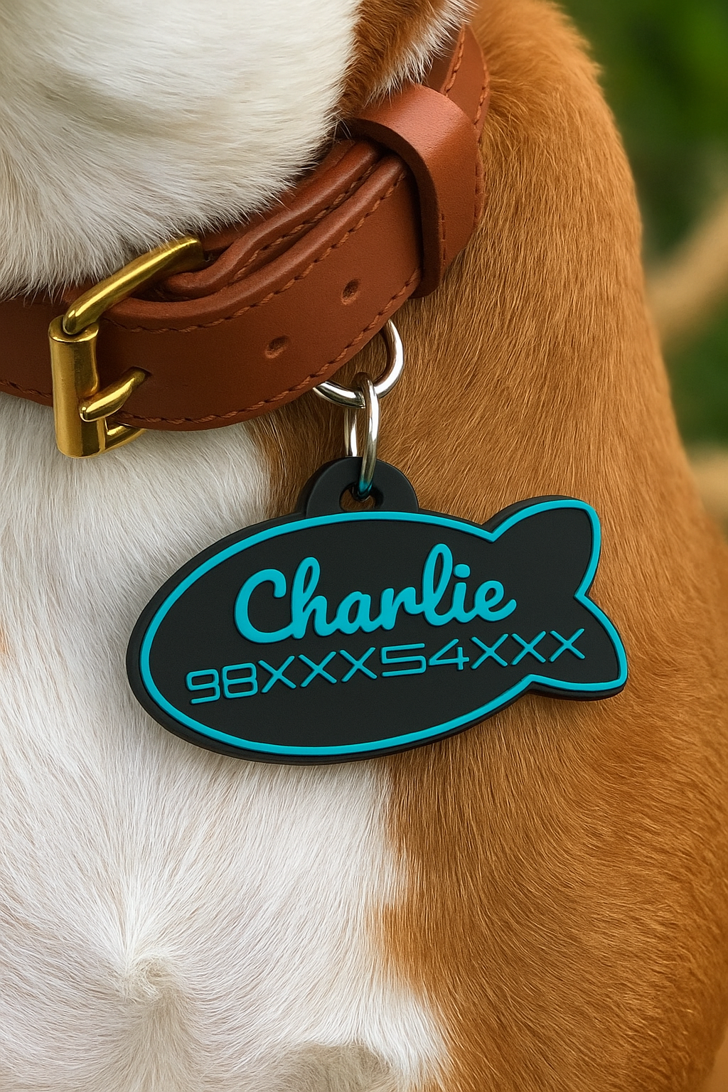 Dog Cat Collar Name and Phone Tag