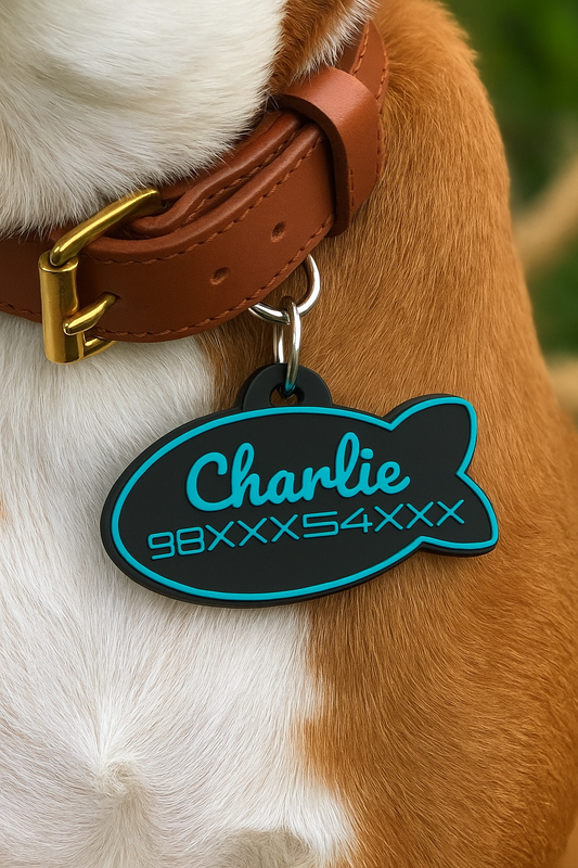 Dog Cat Collar Name and Phone Tag