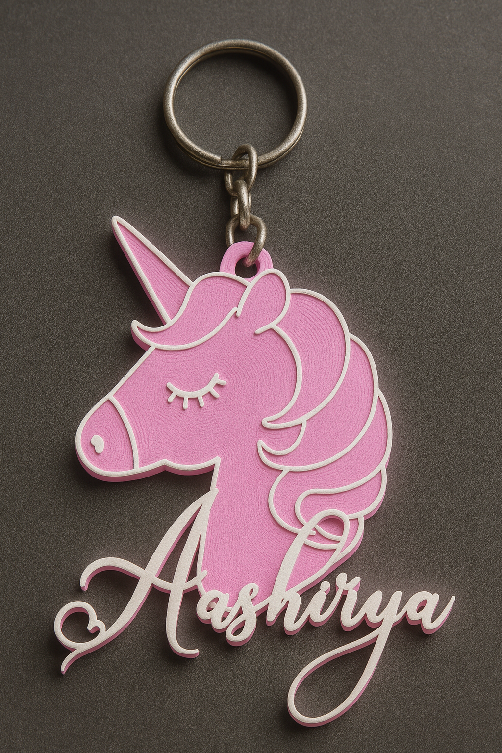 Unicorn Custom Name Keychains