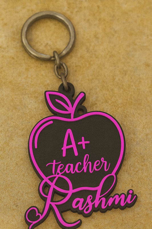 Teachers Day Special Custom Name Tags and Keychains