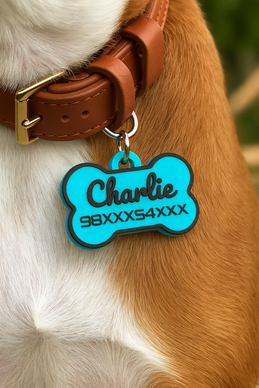 Dog Cat Collar Name and Phone Tag