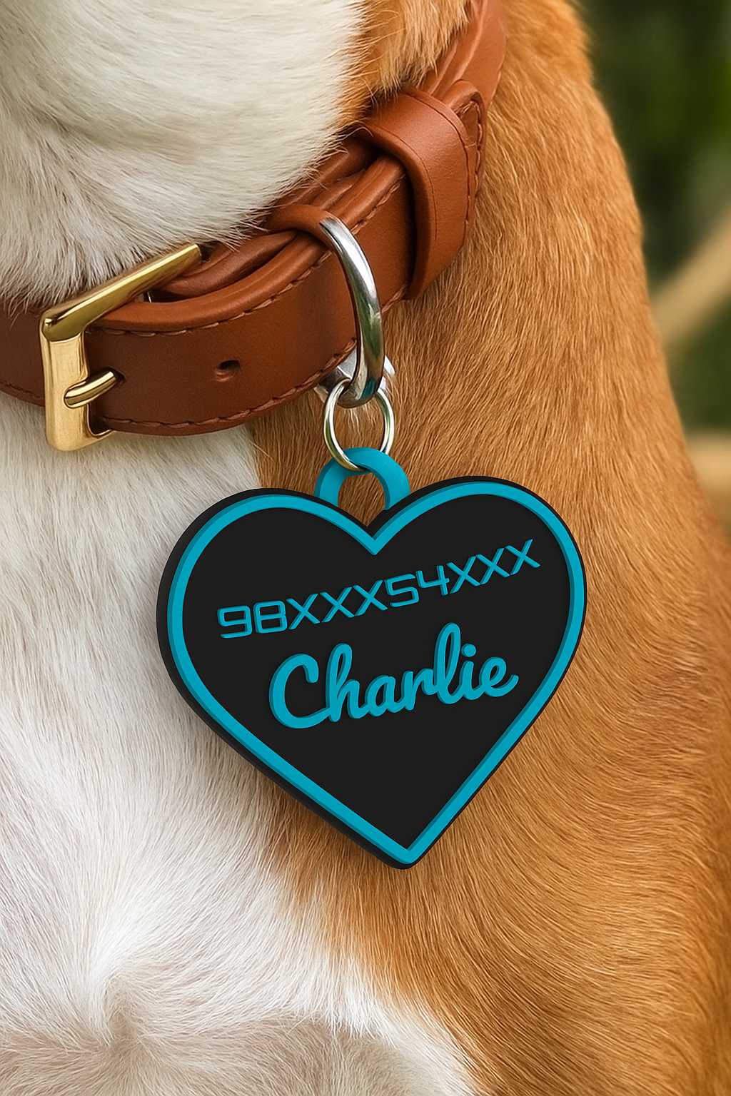 Dog Cat Collar Name and Phone Tag