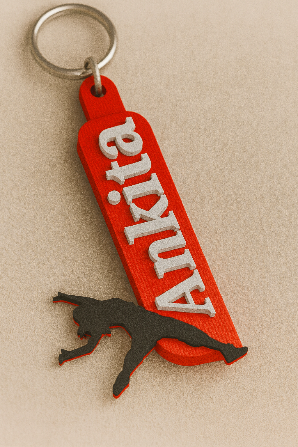 Girl Dance & Song Themed Keychains & Personalized Name Tags – 3D Printed PLA Plastic