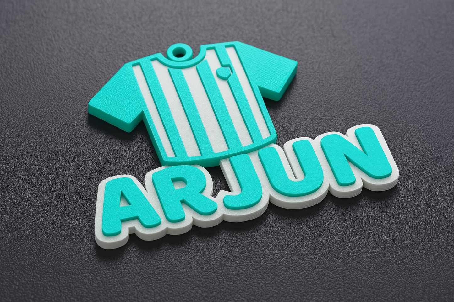 Football Themed Name Tags & Keychains – Personalized 3D Printed PLA Plastic