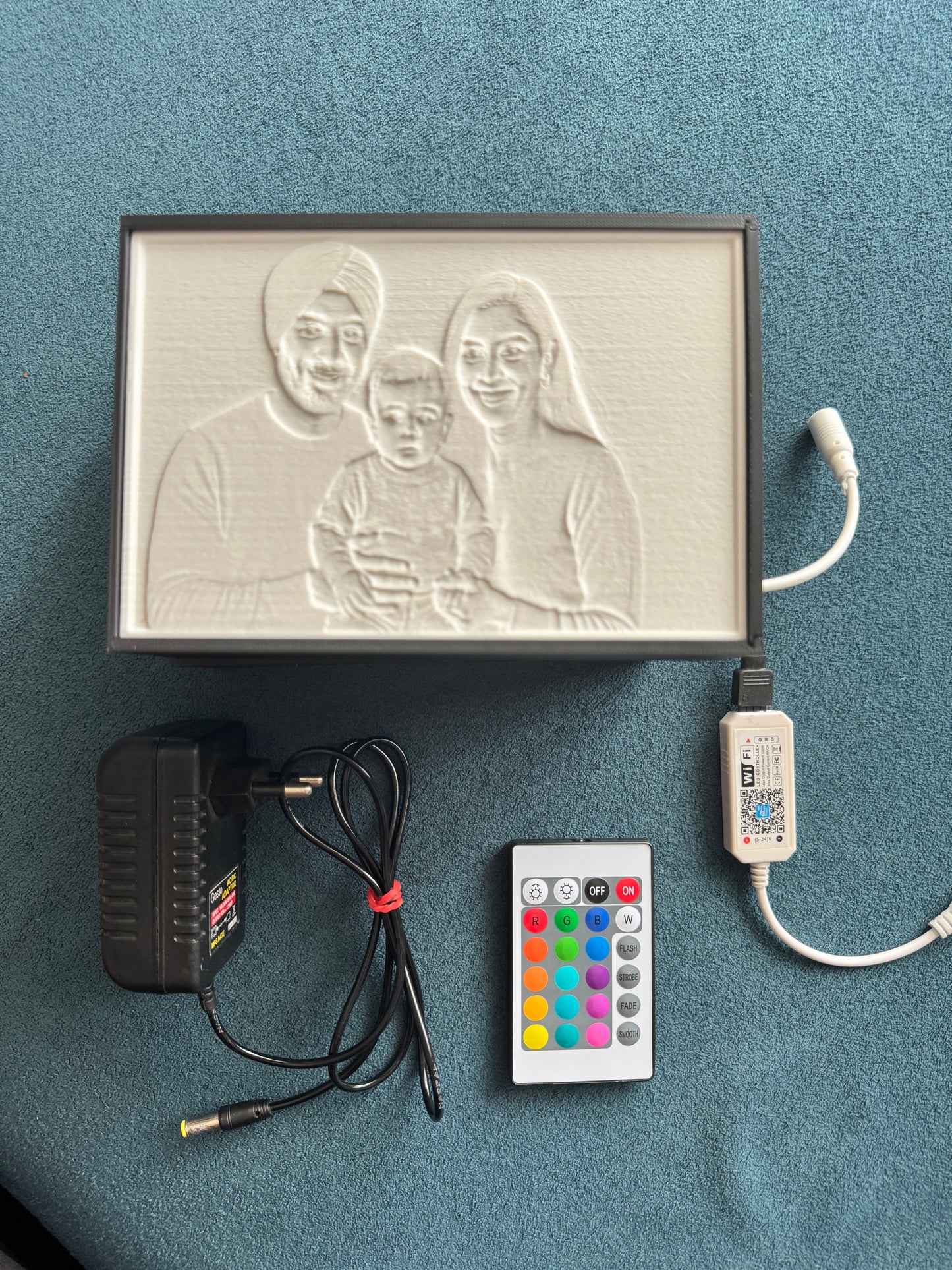 Custom 3D Lithophane Lamp – Personalized Photo Gift - Your Photo in Light